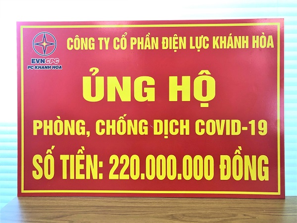PC Khánh Hòa: Đóng góp 220 triệu đồng phòng chống dịch Covid-19