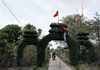 Độc đáo cổng tam quan bằng cây xanh ở huyện An Minh, Kiên Giang
