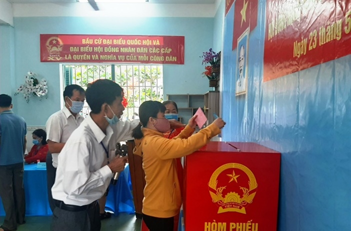 Khánh Hòa: Người dân nô nức đi bỏ phiếu bầu cử