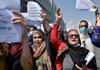 Phụ nữ tham gia biểu tình ở Afghanistan