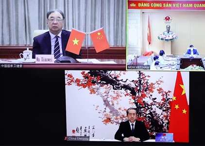 Việt Nam và Trung Quốc hội đàm trực tuyến về phòng chống dịch Covid-19