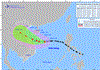 Tâm bão Conson đang trên vùng biển phía Nam quần đảo Hoàng Sa