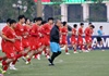 Tuyển Việt Nam tập luyện chuẩn bị cho trận đấu gặp Saudi Arabia