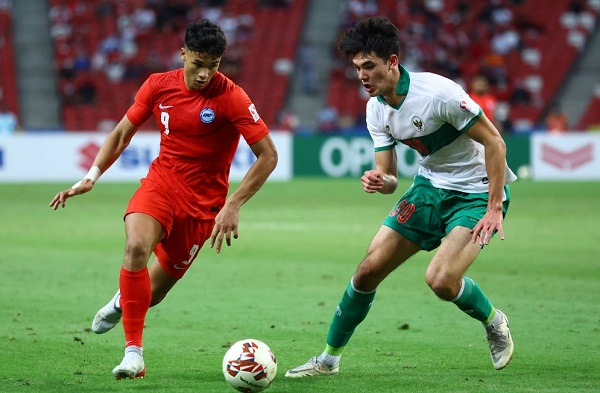 Tuyển Singapore hoà Indonesia ở bán kết lượt đi AFF Cup 2020