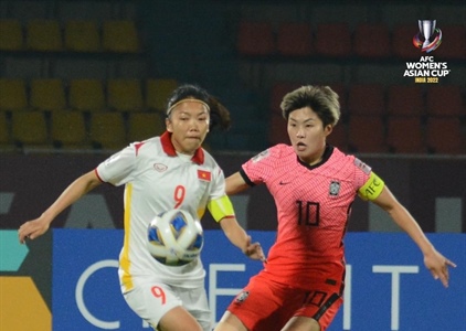Tuyển nữ Việt Nam thi đấu nỗ lực trước Hàn Quốc