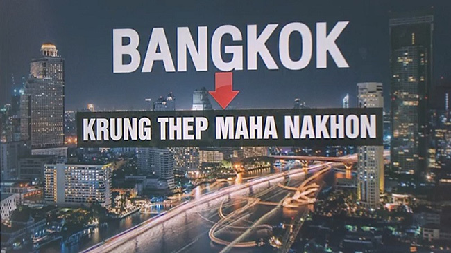 Thái Lan có thể đổi tên thủ đô thành Krung Thep Maha Nakhon