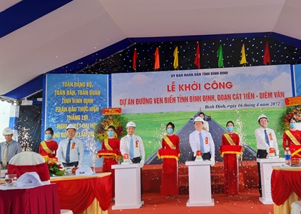Bình Định: Khởi công tuyến đường ven biển với mức đầu tư hơn 2.674 tỉ đồng
