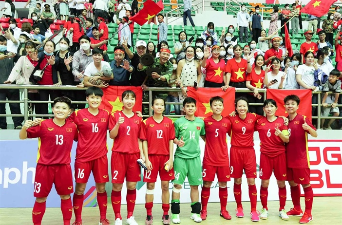 Tuyển Futsal nữ Việt Nam đang trên đường hướng đến tấm HCV SEA Games 31