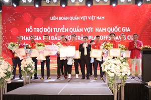 Khen thưởng đội tuyển quần vợt Việt Nam sau thành tích tại SEA Games 31
