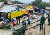 Kiên Giang mưa to, dông lốc gây thiệt hại nhiều nhà dân