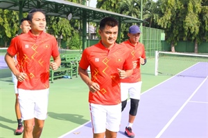 Tuyển quần vợt Việt Nam xác định đối thủ tại Davis Cup nhóm III