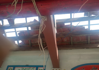 Di tích, cơ sở thờ tự ở huyện đảo Lý Sơn bị thiệt hại nặng do bão số 4