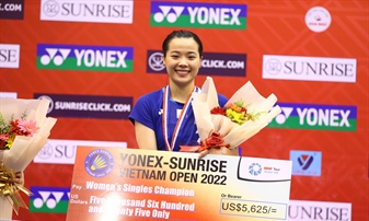 Thuỳ Linh vô địch Vietnam Open 2022