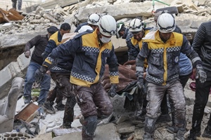 Số nạn nhân thiệt mạng ở Thổ Nhĩ Kỳ và Syria tăng lên hơn 9.600 người