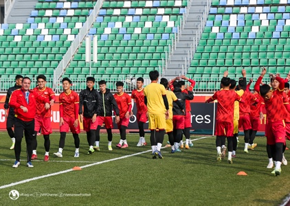 U20 Việt Nam trở lại tập luyện, chuẩn bị cho trận đấu với U20 Qatar