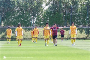 U23 Việt Nam trở lại tập luyện, chuẩn bị cho trận đấu với U23 UAE