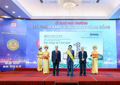 Amway Việt Nam lần thứ 11 vinh dự nhận Giải thưởng “Sản phầm vàng vì...