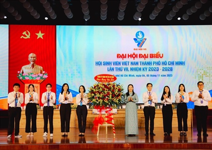 Khai mạc Đại hội đại biểu Hội sinh viên Việt Nam TP.HCM lần thứ VII