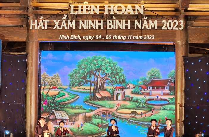 Khai mạc Liên hoan hát Xẩm Ninh Bình mở rộng 2023