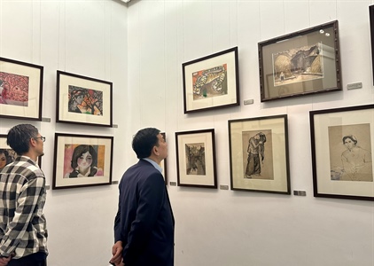 Triển lãm tranh họa sĩ Ngọc Thọ tại Bảo tàng Mỹ thuật Việt Nam