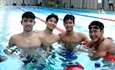 Huy Hoàng cùng các đồng đội giành 4 HCV giải bơi các nhóm tuổi châu Á